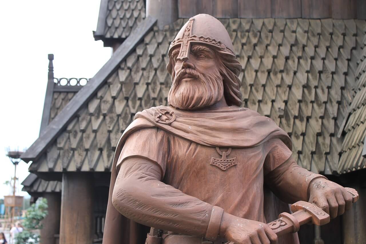 Leif Erikson statue viking historical man
