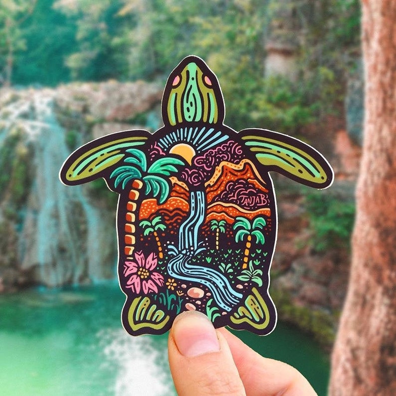 5 Reasons Why People Love Turtle Sticker 2 a cool decoration to your laptop or phone case