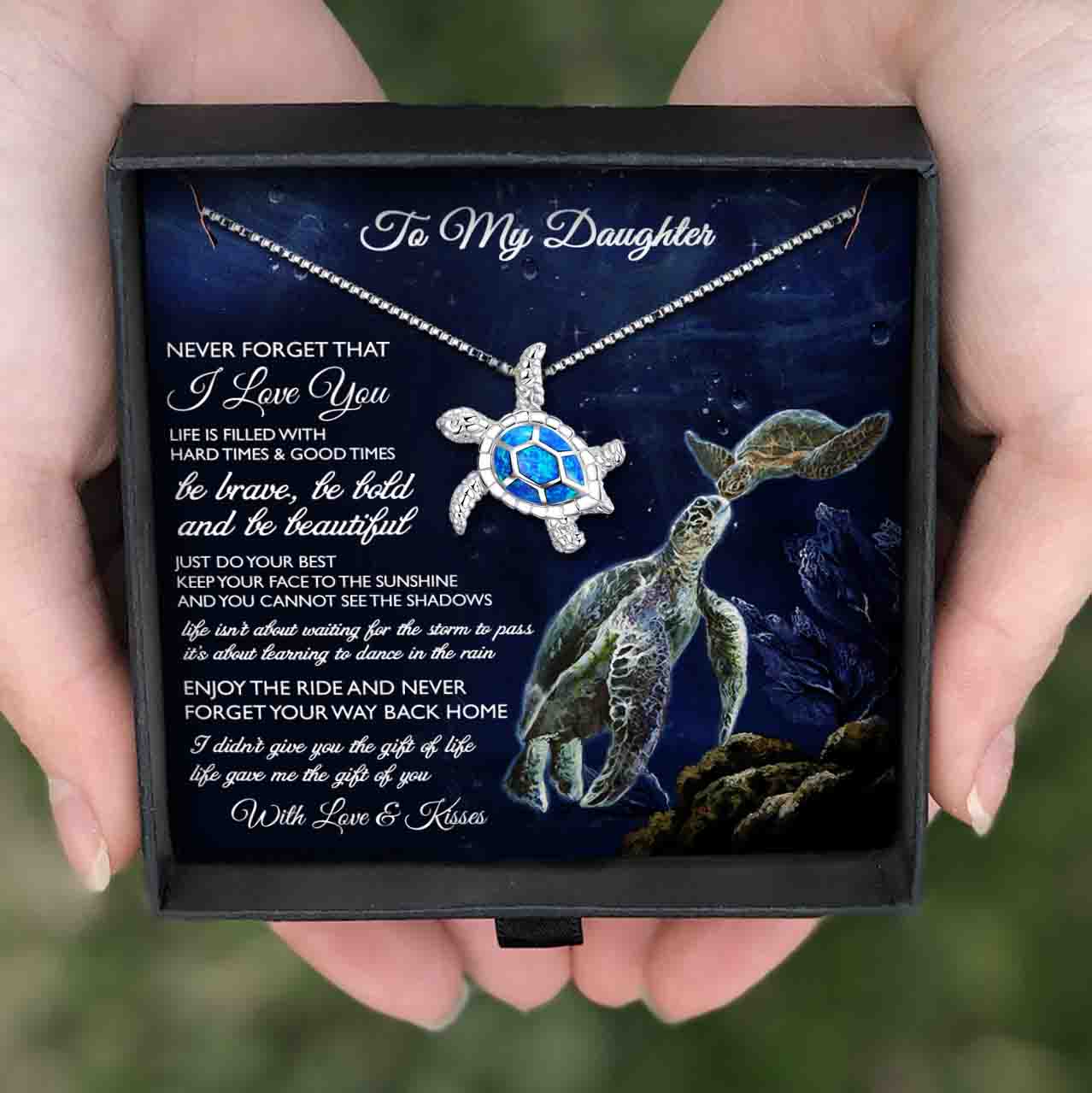 tutrle necklace gift for daughter tutrle necklace gift to my daughter